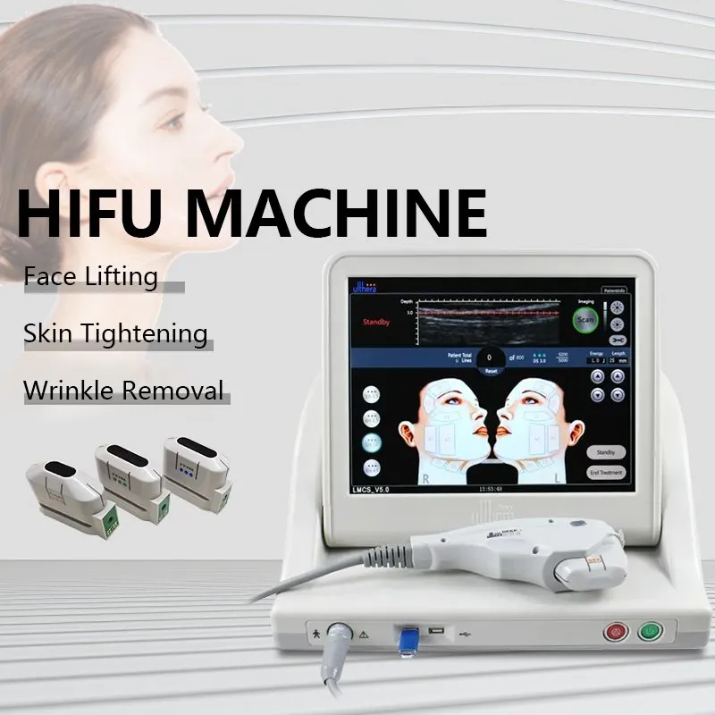 Focused Ultrasound Hifu Beauty Equipment Face Lifting Wrinkle Removal Skin Tightening Hifu Machine