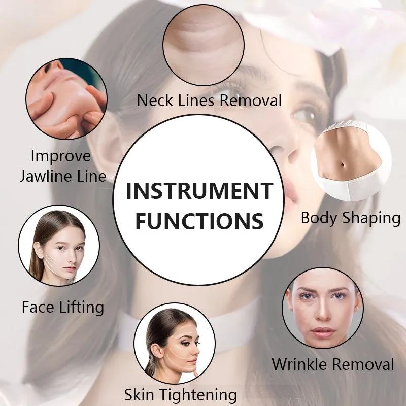 Focused Ultrasound Hifu Beauty Equipment Face Lifting Wrinkle Removal Skin Tightening Hifu Machine