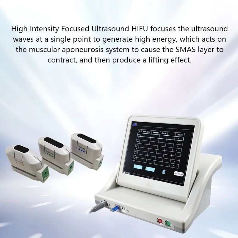 Focused Ultrasound Hifu Beauty Equipment Face Lifting Wrinkle Removal Skin Tightening Hifu Machine