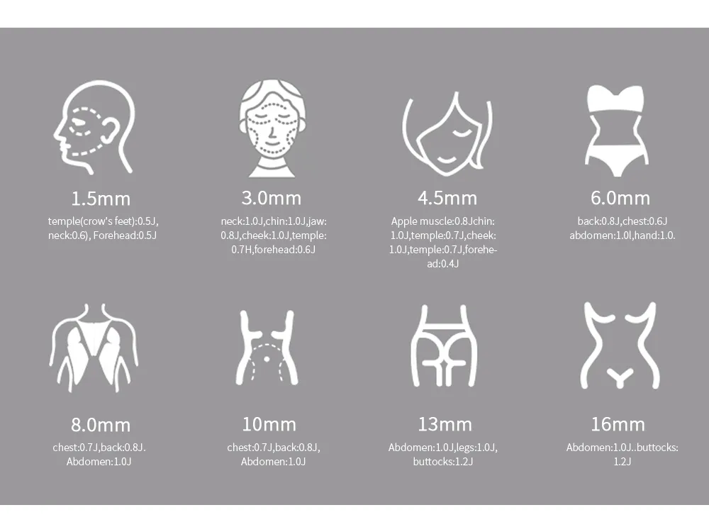 Focused Ultrasound Transducer 12D/7D machine Hifu Skin Tightening Machine