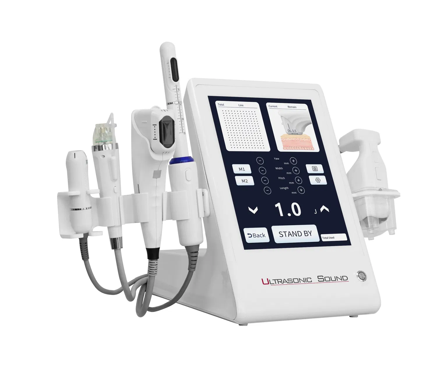 New 2024 Hifu 5 in 1 Ultrasound Machine for Face Lifting 8d Liposonic Hifu Vaginal Tightening Machine Hifu RF Microneedling