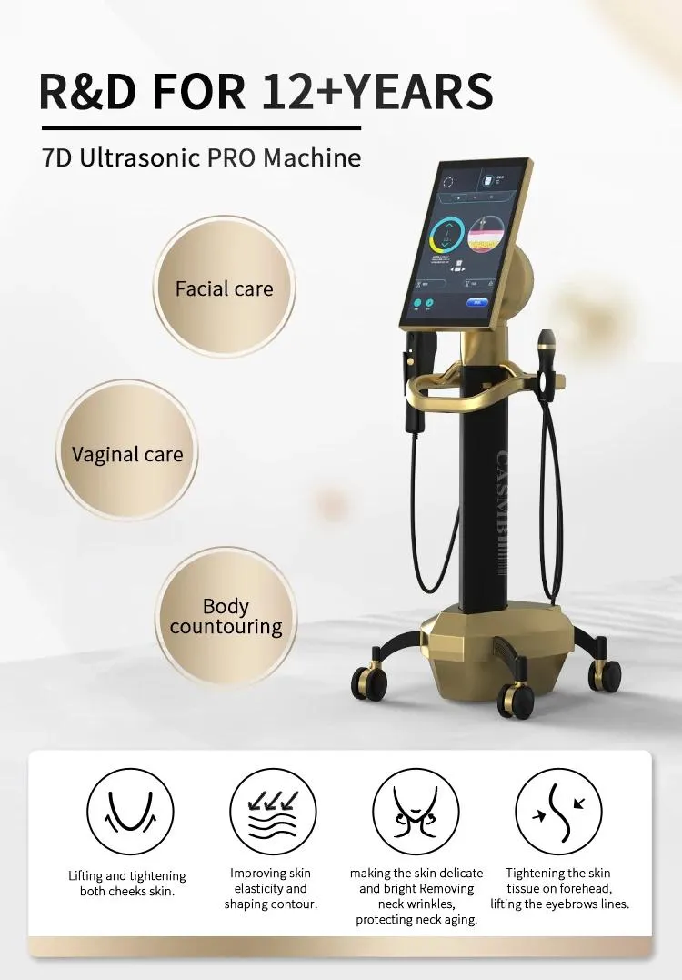 New 7D Hifu Arrival Beauty SPA Equipment Skin Tightening Wrinkle Removal V-Line Facial Lifting Anti Aging Himfu Mfu Machine