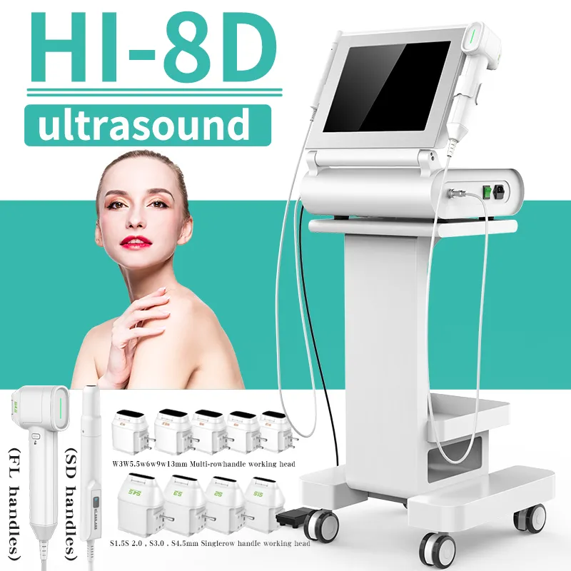 Portable Model 8d Hifu Face Machine Vmax Skin Tightening with 12 Lines