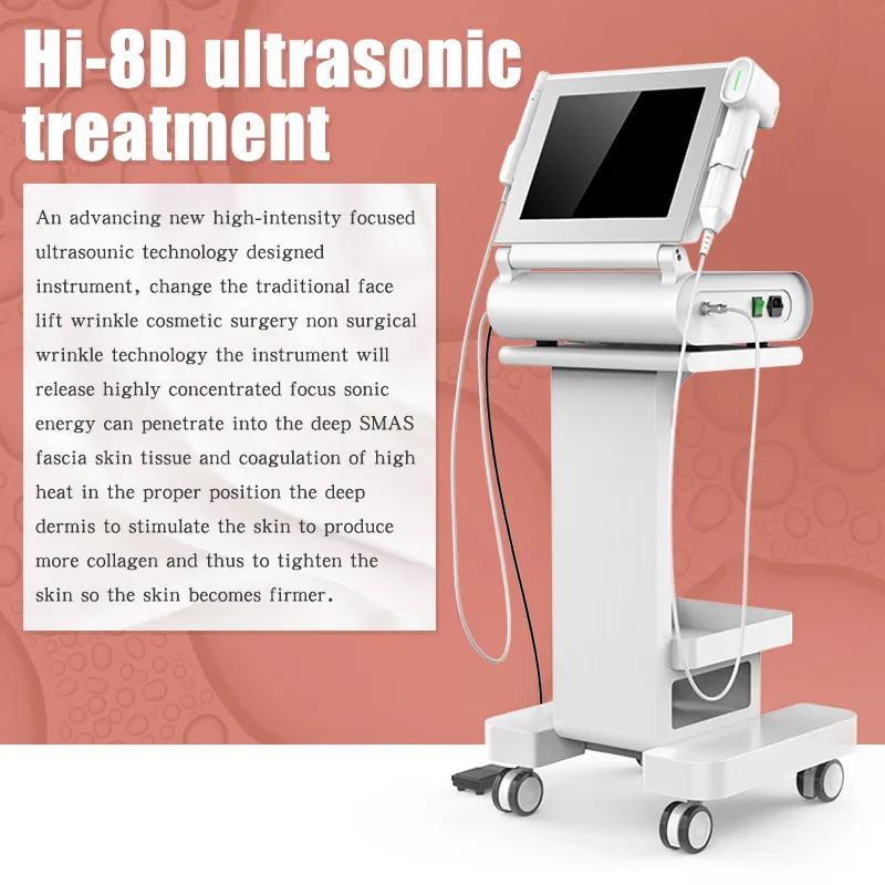 Portable Model 8d Hifu Face Machine Vmax Skin Tightening with 12 Lines