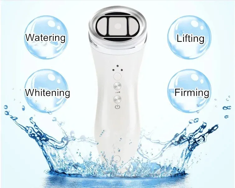 RF LED Blue Red Light Lifting Firming Anti Eye Bag Wrinkle Ultrasonic Stimulate Reduce Line Loose Skin Tighten Mini Hifu Device